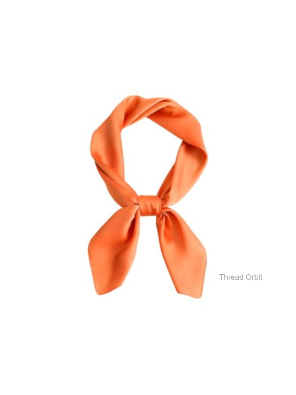 Polyester Satin Silk Square Neck Scarf Lightweight Hair Scarf Handbag Accessory
